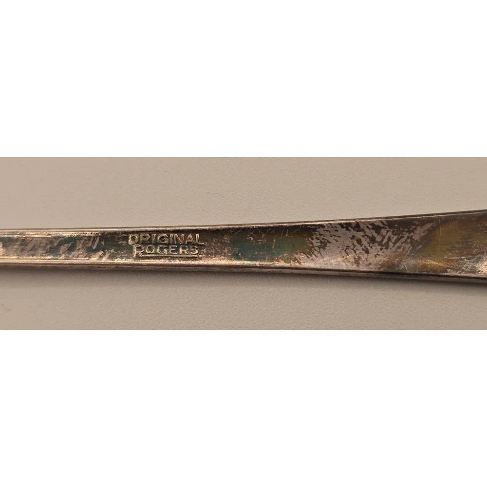 Vintage WM Rogers IS Lady Fair Design Cocktail Pickle Olive Fork - 6